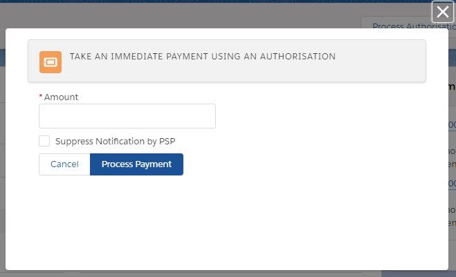 Checkbox on Process Payment screen